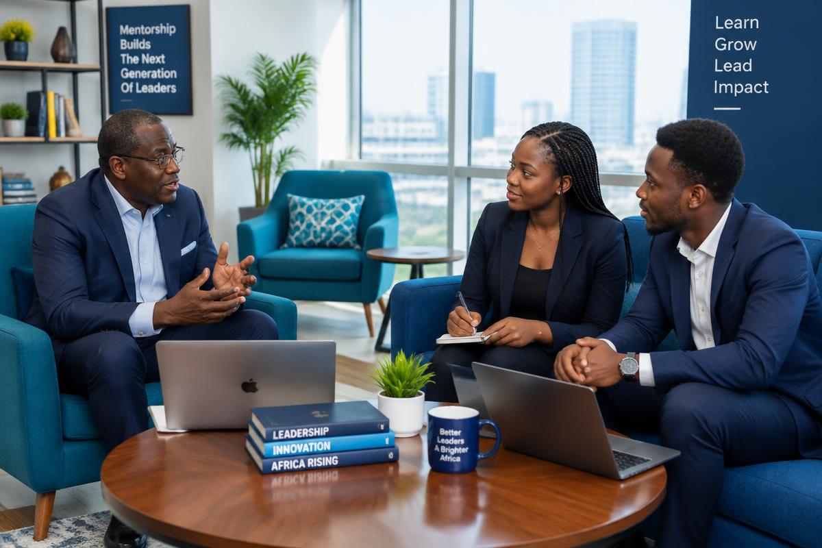 Executive mentor coaching young professionals